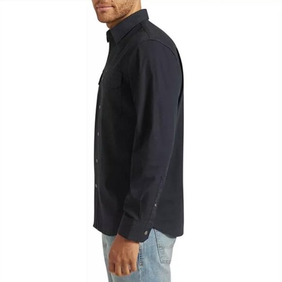 🎄NWT Lee Navy Canvas Utility Shirt Classic Fit Premium Select Size Large - Picture 6 of 9